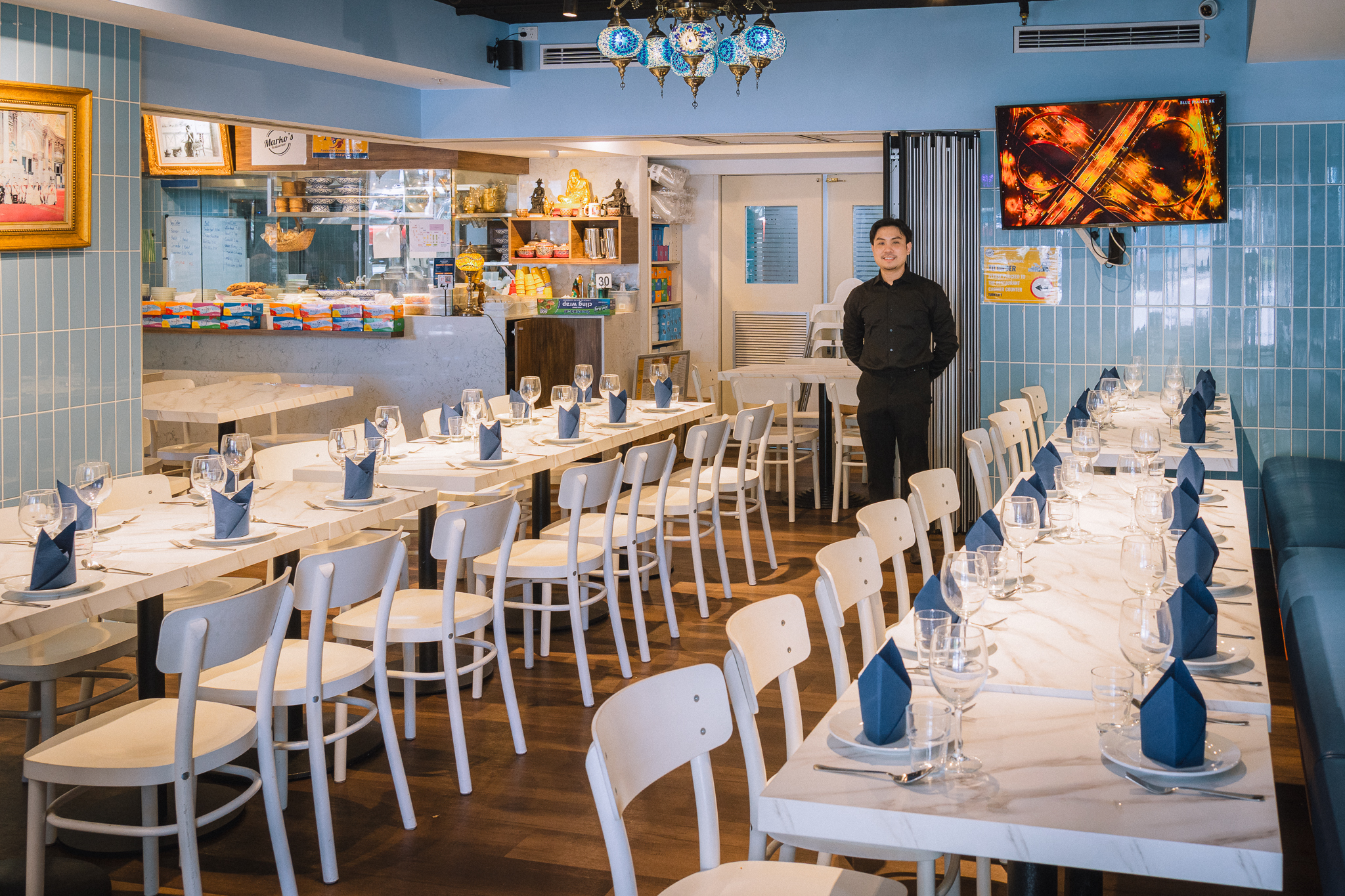 Restaurant dining area for events